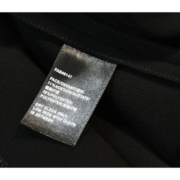 Lafayette 148 NY Wynona Finesse Crepe Dress Medium Pockets Black Minimalism - Picture 10 of 10